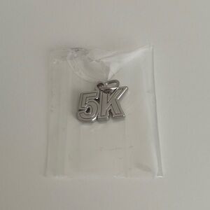 New Silver - Toned 5K Pendant Charm